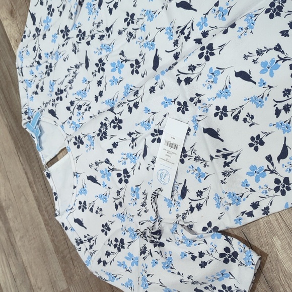 Draper James printed denim popover size 4 - Picture 4 of 5